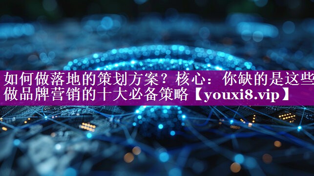 如何做落地的策划方案？核心：你缺的是这些做品牌营销的十大必备策略